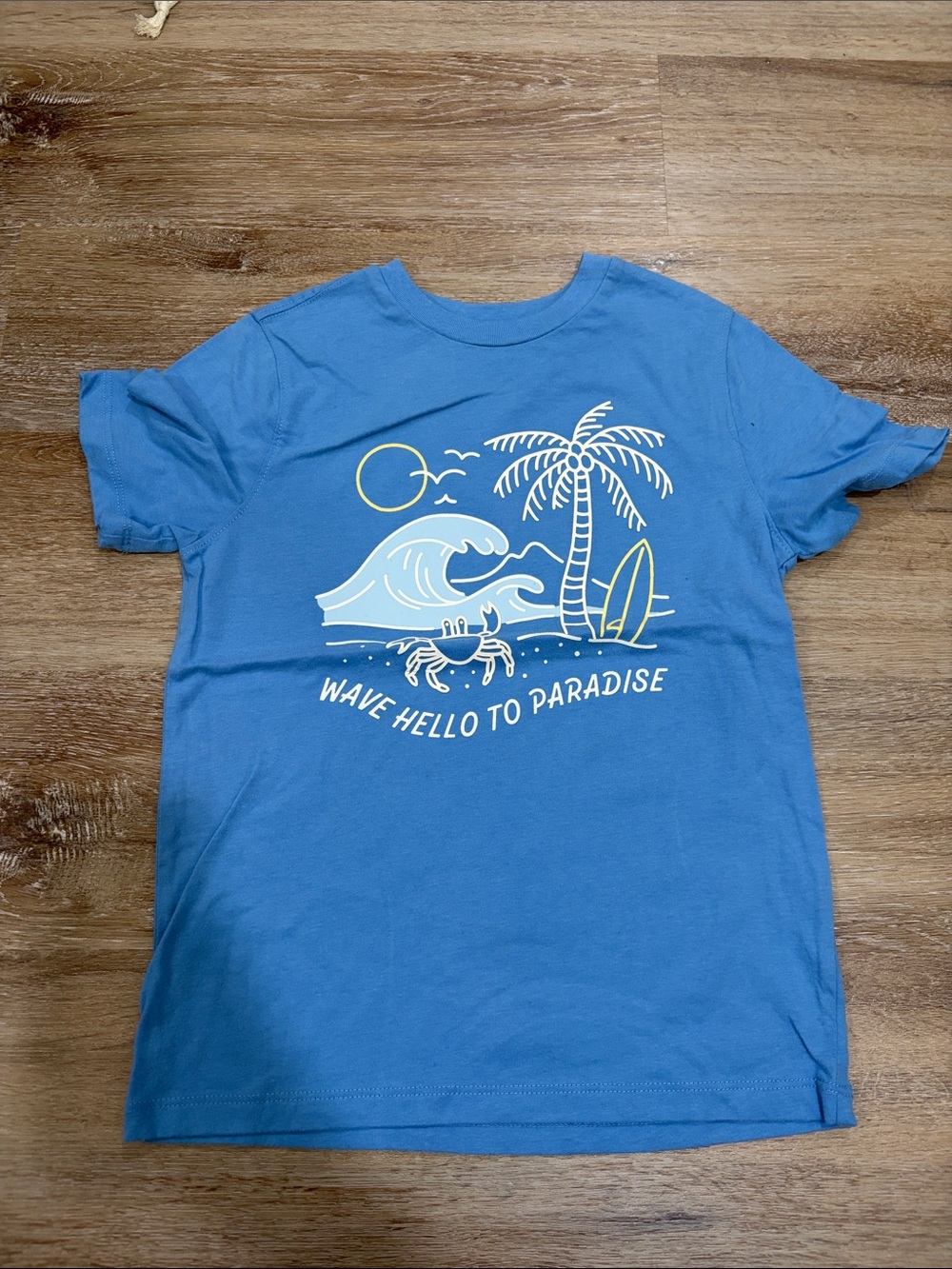 Garanimals Blue Graphic Tee with White & Yellow Surf Design